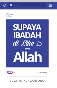 Image of Supaya Ibadah Di Like Sama Allah